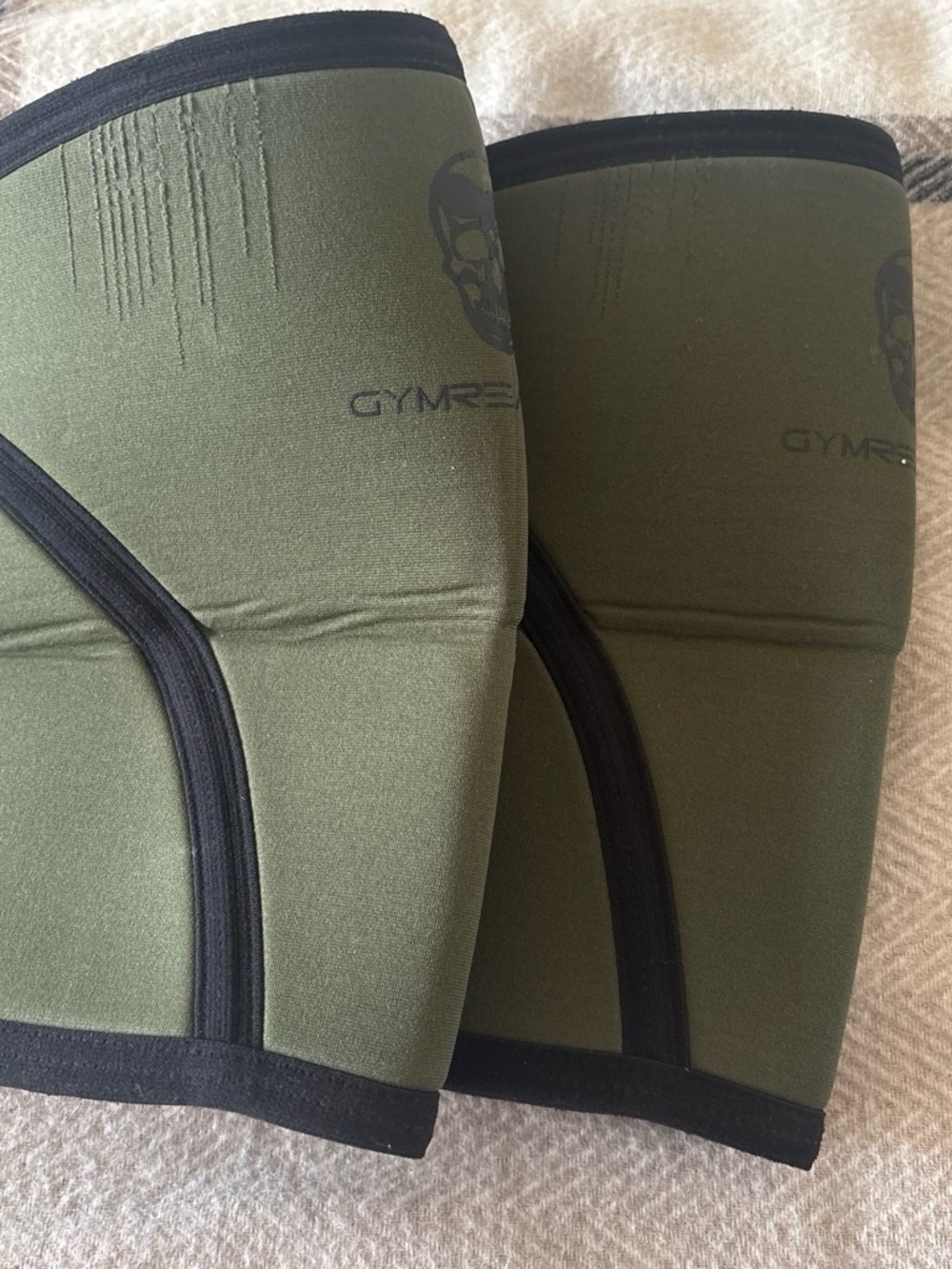 Gymreapers Olive Green Compression Knee Sleeves